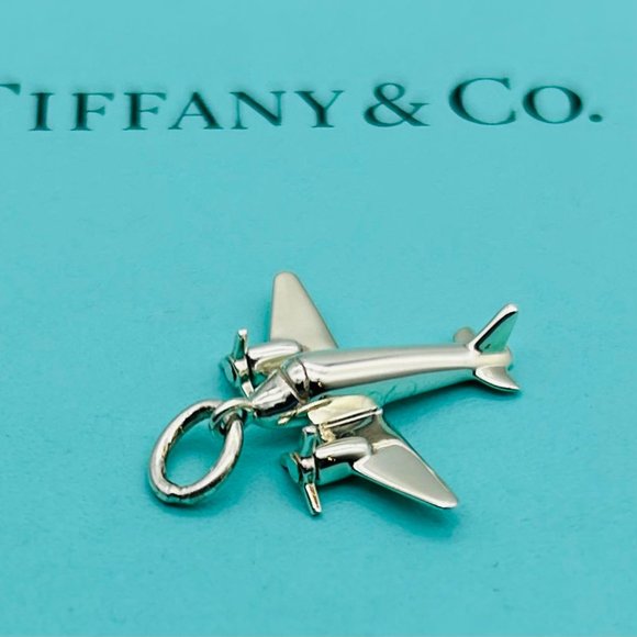 Tiffany & Co. Jewelry Tiffany Co Sterling Silver Airplane Charm New